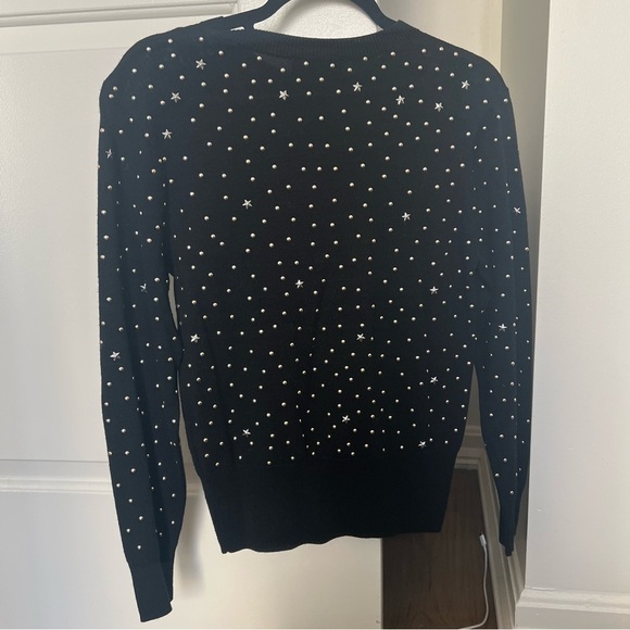 The Kooples Wool Blend Studded Rib-Knit Sweater- Size 1 / S; Like New - Picture 2 of 15